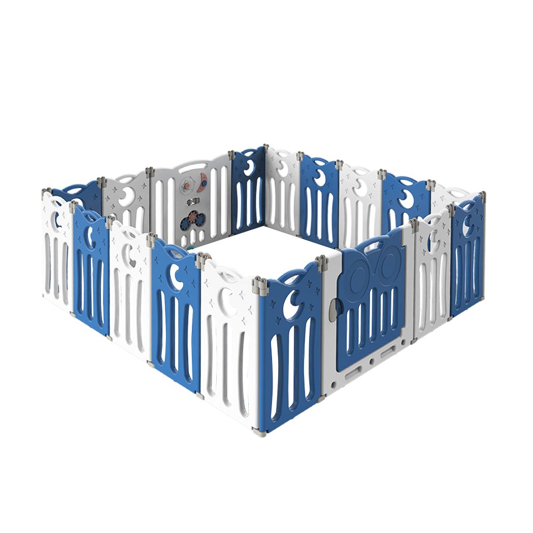 BoPeep Kids Baby Playpen Foldable Child Safety Gate 18 Panels